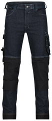 Dassy Denim Kyoto Stretch werkjeans met kniezakken 201084