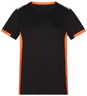 Zwart/fluo-oranje