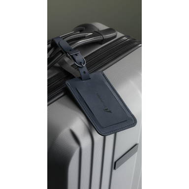 Recycled Leather Luggage Tag bagagelabel