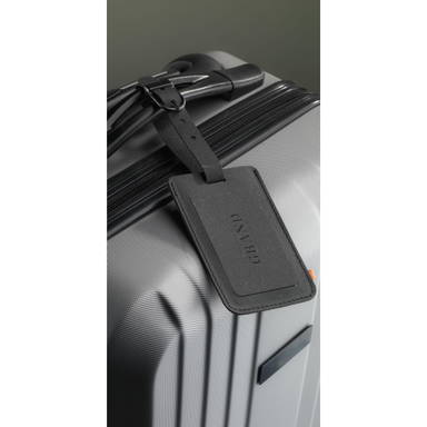 Recycled Leather Luggage Tag bagagelabel