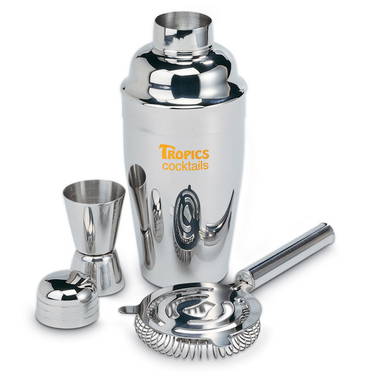 FIZZ Chroomkleurige cocktailset