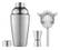 FIZZ Chroomkleurige cocktailset