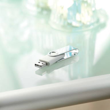 Twister USB stick 4 GB - Wit