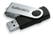 Twister USB stick 8 GB - Zwart