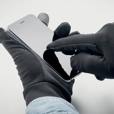 Touchscreen-Sporthandschuhe - Schwarz