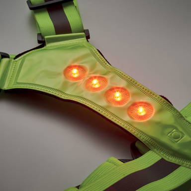 ROUNDVISIBLE Reflecterende riem met LED