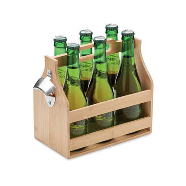 CABAS Bamboe bierkrat 6 flessen bambo