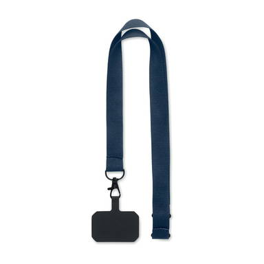 Lanyard telefoonhouder | 20 mm - Blauw