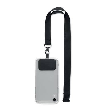 Lanyard telefoonhouder | 20 mm - Zwart