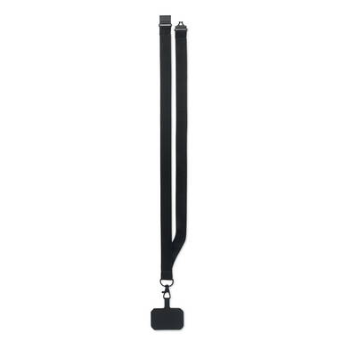 Lanyard telefoonhouder | 20 mm - Zwart