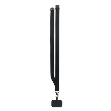 Lanyard telefoonhouder | 20 mm - Zwart