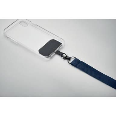Lanyard telefoonhouder | 20 mm - Blauw