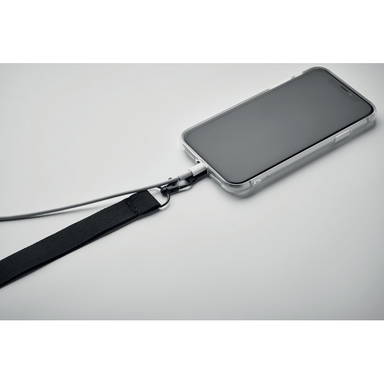 Lanyard telefoonhouder | 20 mm - Zwart