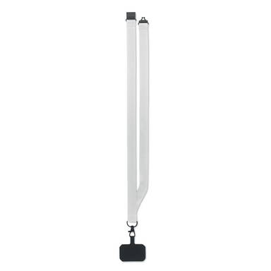 Lanyard telefoonhouder | 20 mm - Wit