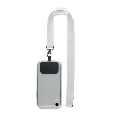 Lanyard telefoonhouder | 20 mm - Wit