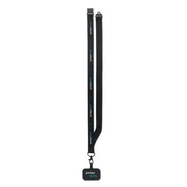 Lanyard telefoonhouder | 20 mm - Zwart