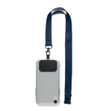 Lanyard telefoonhouder | 20 mm - Blauw