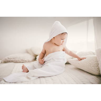 HUGME Katoenen babyhanddoek met kap