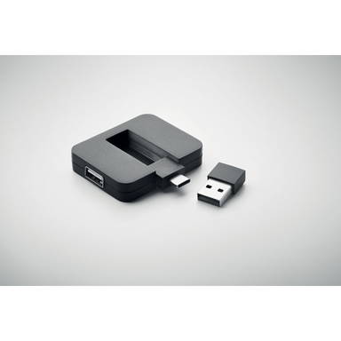 SQUARE-C 4-poorts USB-hub