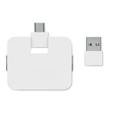 SQUARE-C 4-poorts USB-hub