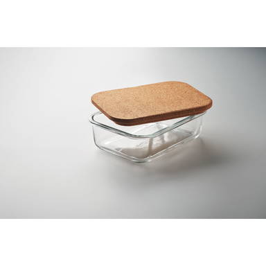 CANOA Glazen lunchbox kurken deksel