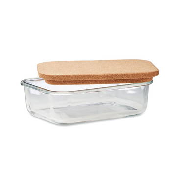 CANOA Glazen lunchbox kurken deksel