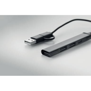 CURRENT USB 4-poorts hub 19 cm