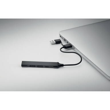 CURRENT USB 4-poorts hub 19 cm