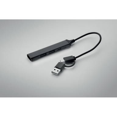 CURRENT USB 4-poorts hub 19 cm