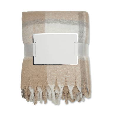 QUET Geruite mohair deken