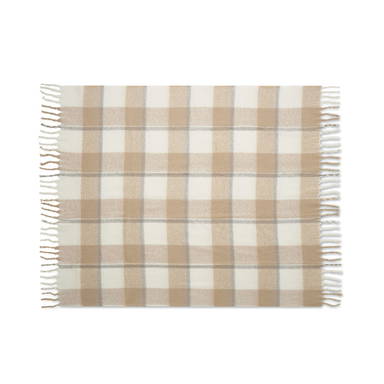 QUET Geruite mohair deken