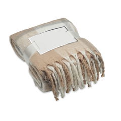 QUET Geruite mohair deken