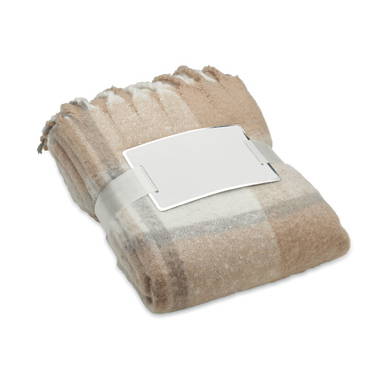 QUET Geruite mohair deken