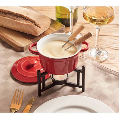 BIG KASE Keramische fondueset 300ml