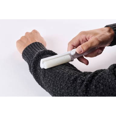 Rouleau dépoussiérant adhésif réutilisable - Blanc