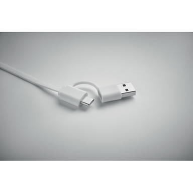 60W uittrekbare oplaadkabel - Wit