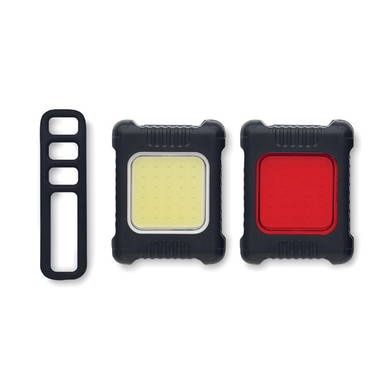 Rechargeable Bicycle Light Set - Black