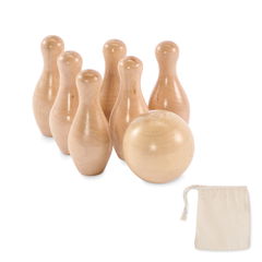 Mini-Bowling-Set aus Kiefernholz
