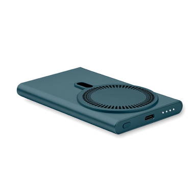 Draadloze oplader powerbank 5.000 mAh - Blauw