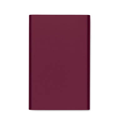 Draadloze oplader powerbank 5.000 mAh - Bordeaux