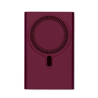 Draadloze oplader powerbank 5.000 mAh - Bordeaux