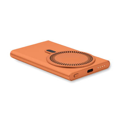 Draadloze oplader powerbank 5.000 mAh - Oranje