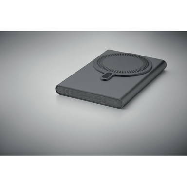 Draadloze oplader powerbank 5.000 mAh - Titanium