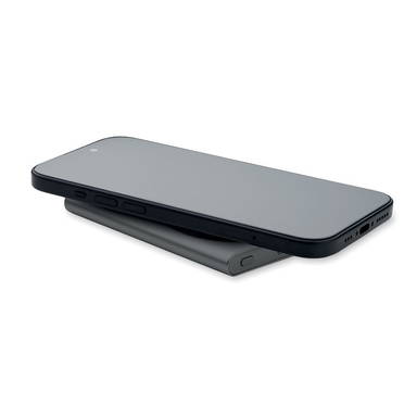 Draadloze oplader powerbank 5.000 mAh - Titanium