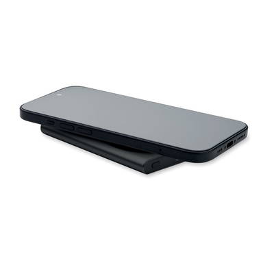 Draadloze oplader powerbank 5.000 mAh - Zwart