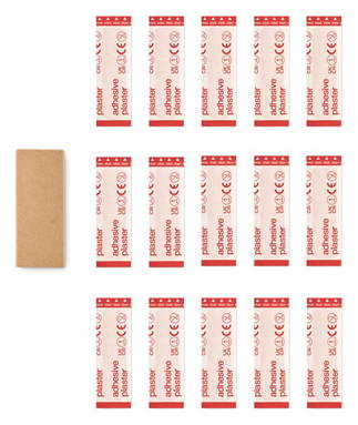 15 cerotti in una scatolina di carta riciclata - Beige