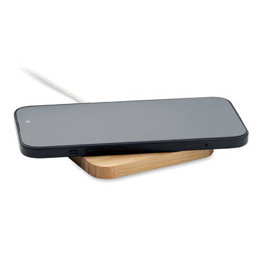CHARGOO 15W draadloze oplader in bamboe