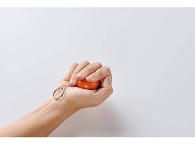Pelota antiestrés con llavero - Naranja