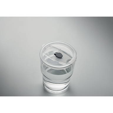 SIP Glazen beker met rietje 400ml