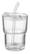 SIP Glazen beker met rietje 400ml